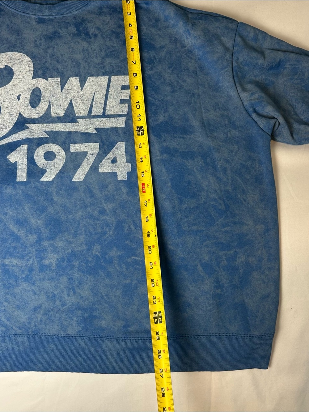 Bowie Women’s Top Plus Size Long Sleeve Size 2X 1974 Design Vintage Rock 70s - Picture 5 of 8